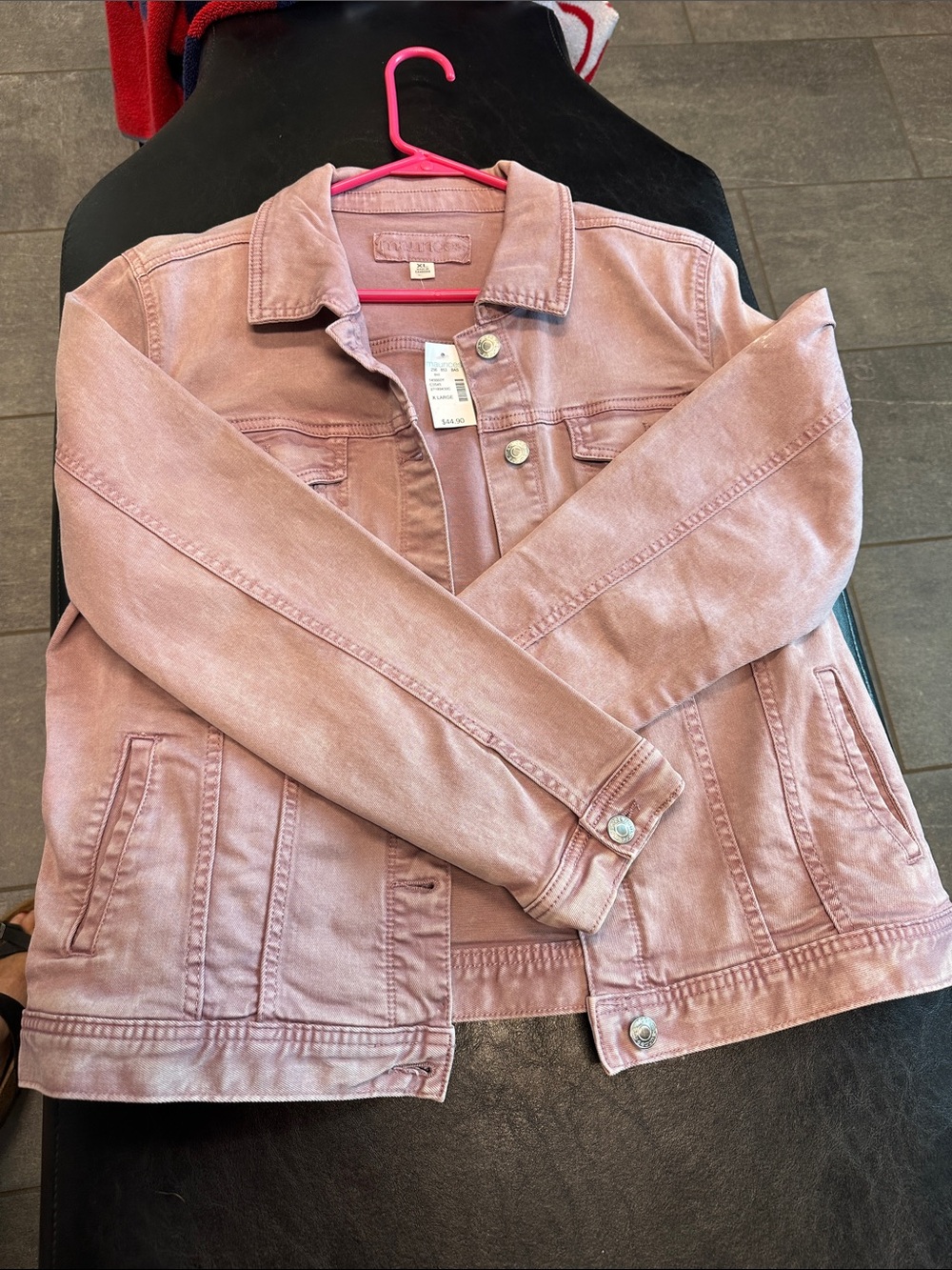 Maurices Blush Pink Denim Jacket - Women's Jean Jacket - Picture 3 of 4
